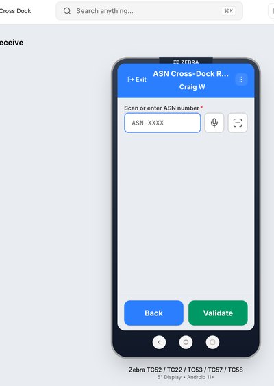 Scan ASN to claim the receipt